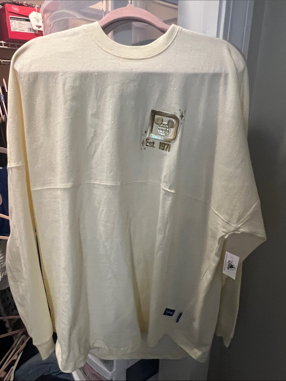 Disney spirit jersey in Cream and Gold (Large)